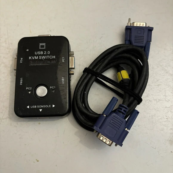 KVM Switch USB 2.0 Model MT-201UK 2 port console with  1.5 metre cable - Picture 1 of 13